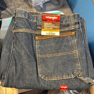 Wrangler Relaxed Blue Jeans with Contrast Stitching 44x36
